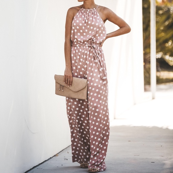 Pretty Little Polka Dot Jumpsuit Vici - Picture 3 of 8